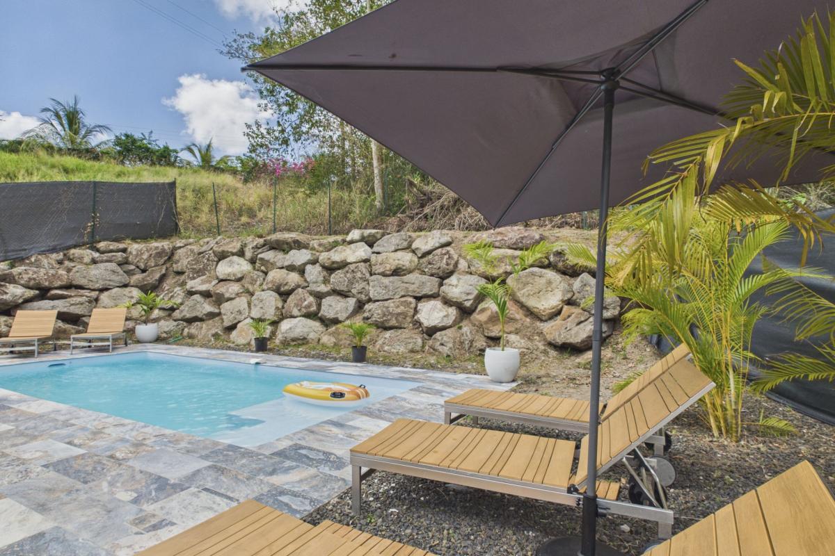 Location trois ilets 8 personnes martinique - vue piscine 2